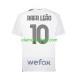 Camisola AC Milan Rafael Leao 10 Homem Equipamento Segundo 2023-2024 Manga Curta